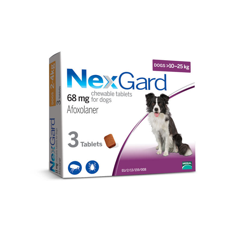 Nexgard (10 - 25 Kg) Köpek 3'lü Çiğneme Tableti