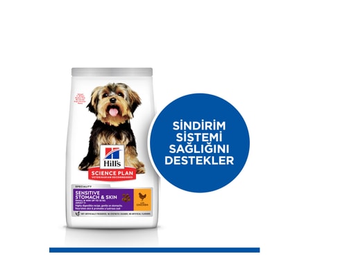 Hill's / Köpek maması (Yetişkin Küçük & Mini Irk) - Sensitive Stomach & Skin / 1.5 kg