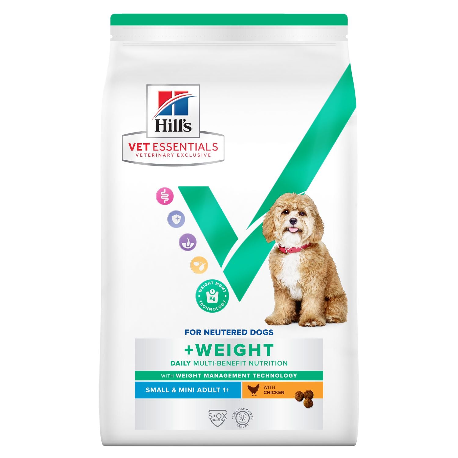 Hill's / Köpek maması (Yetişkin +1 Küçük ve Mini Irk)- Multi-Benefit + Weight / 2 kg